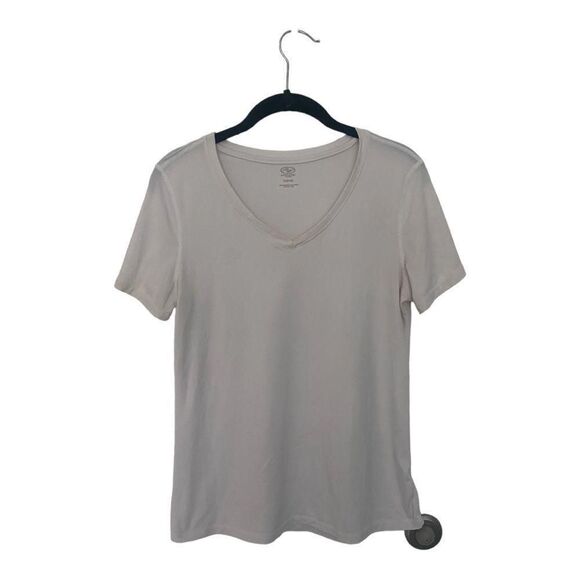 Athletic Works White V-Neck Women’s T-Shirt | Size M | Short Sleeve Activewear - Picture 3 of 6